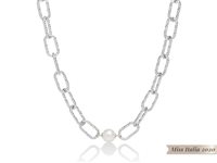 Collana Miluna Donna Miss Italia 2020 in Argento Perla PCL6070B - PCL6070B